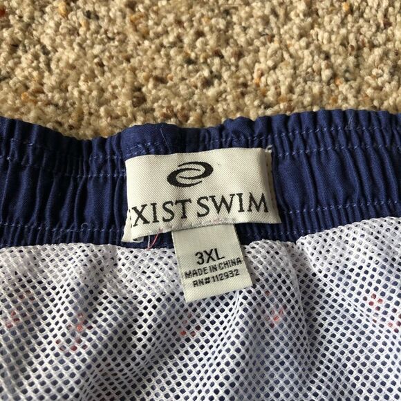 Exist Swim Men’s Navy Anchor Print Swim Trunks Size 3XL - Picture 3 of 8